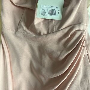 Blush Pink Strapless Midi Dress